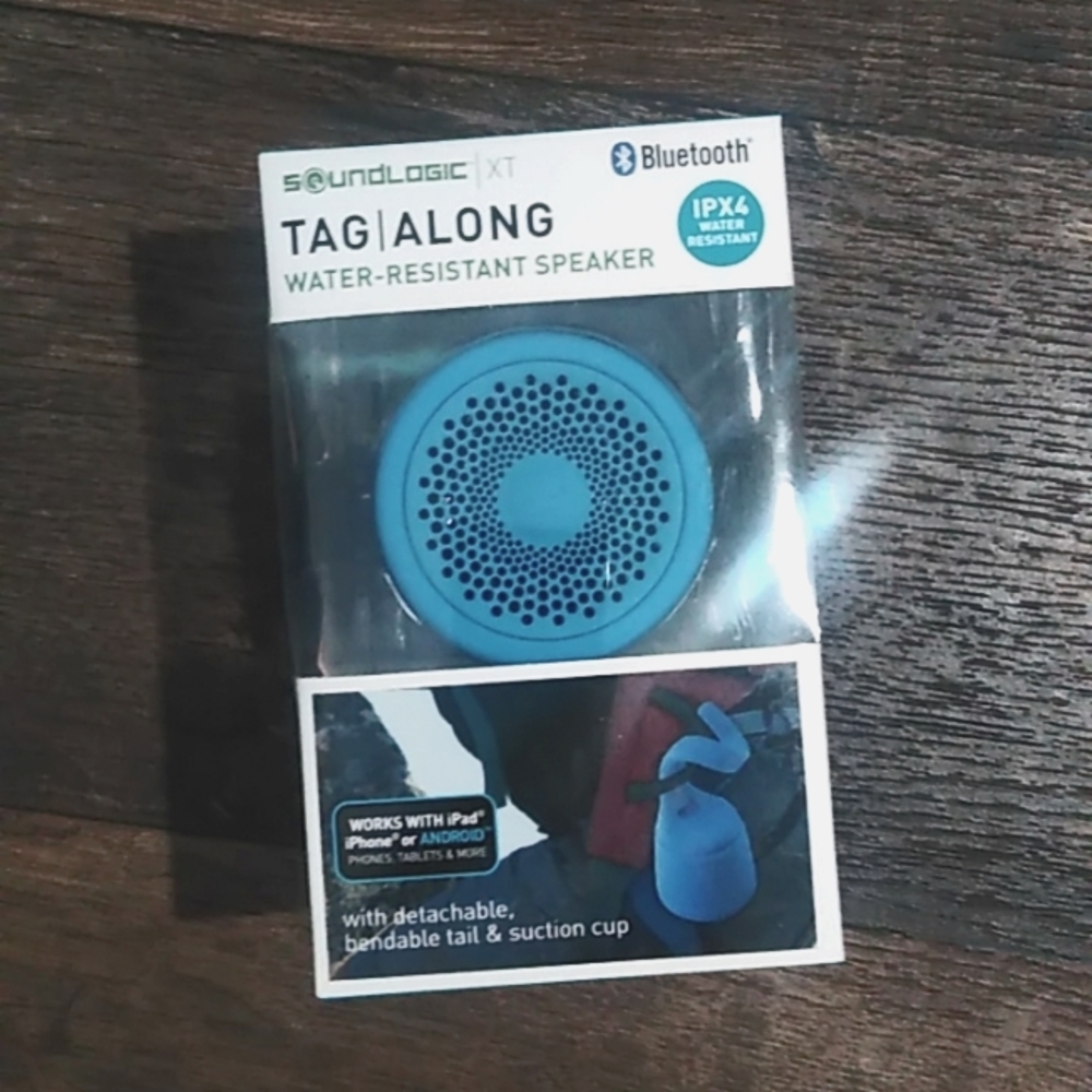 Tag along Bluetooth speaker